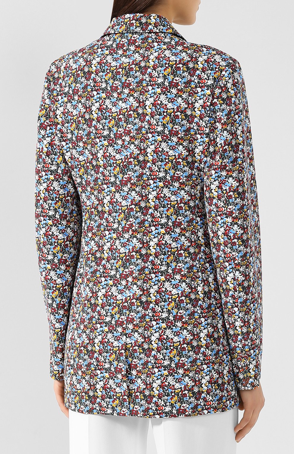 Жакет с принтом VICTORIA BECKHAM, арт. JK STR 5812F MSS19 MINI FL0RAL FAILLE, фото 4