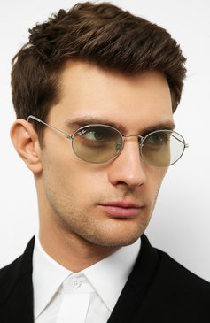 Женские солнцезащитные очки RAY-BAN серебряного цвета, арт. 3547-003/T1 | Фото 3 (Кросс-КТ: С/з-унисекс; Региональные ограничения белый список (Axapta Mercury): RU; Тип очков: С/з; Статус проверки: Проверена категория; Очки форма: Овальные; Оптика Гендер: оптика-унисекс)