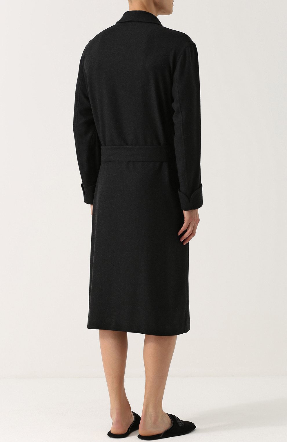 Кашемировый халат с поясом и шалевым воротником LORO PIANA, арт. FAG2896, фото 4