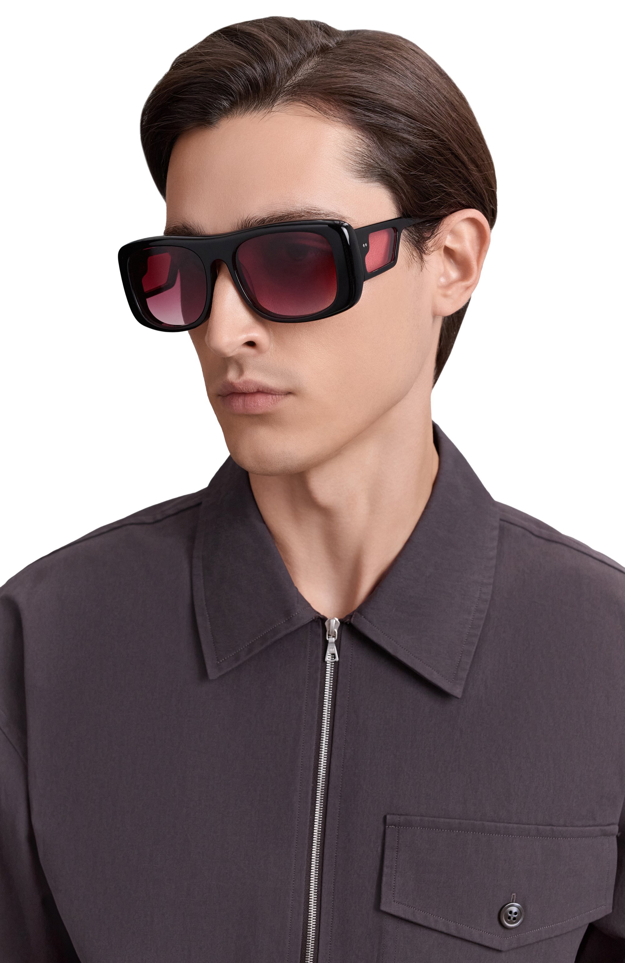 Солнцезащитные очки VINTAGE FRAMES, арт. ENF0RCER BLACK/BURGUNDY, фото 2