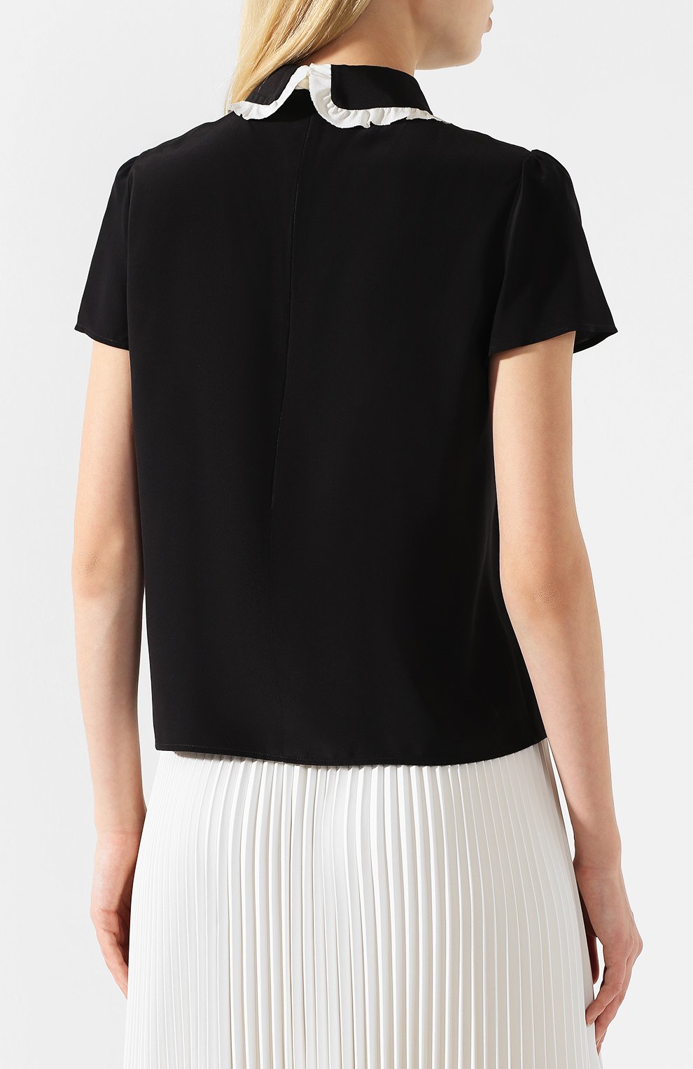 Шелковый топ REDVALENTINO, арт. RR3AA0U7/48P, фото 4