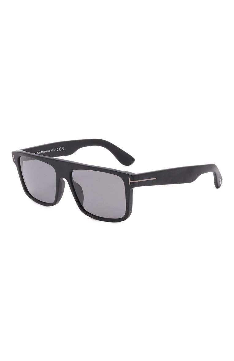 Женские солнцезащитные очки TOM FORD черного цвета, арт. TF999-N 02D | Фото 1 (Нос: Не проставлено; Региональные ограничения белый список (Axapta Mercury): Не проставлено; Материал: Пластик; Тип очков: С/з; Очки форма: Прямоугольные; Оптика Гендер: оптика-мужское)