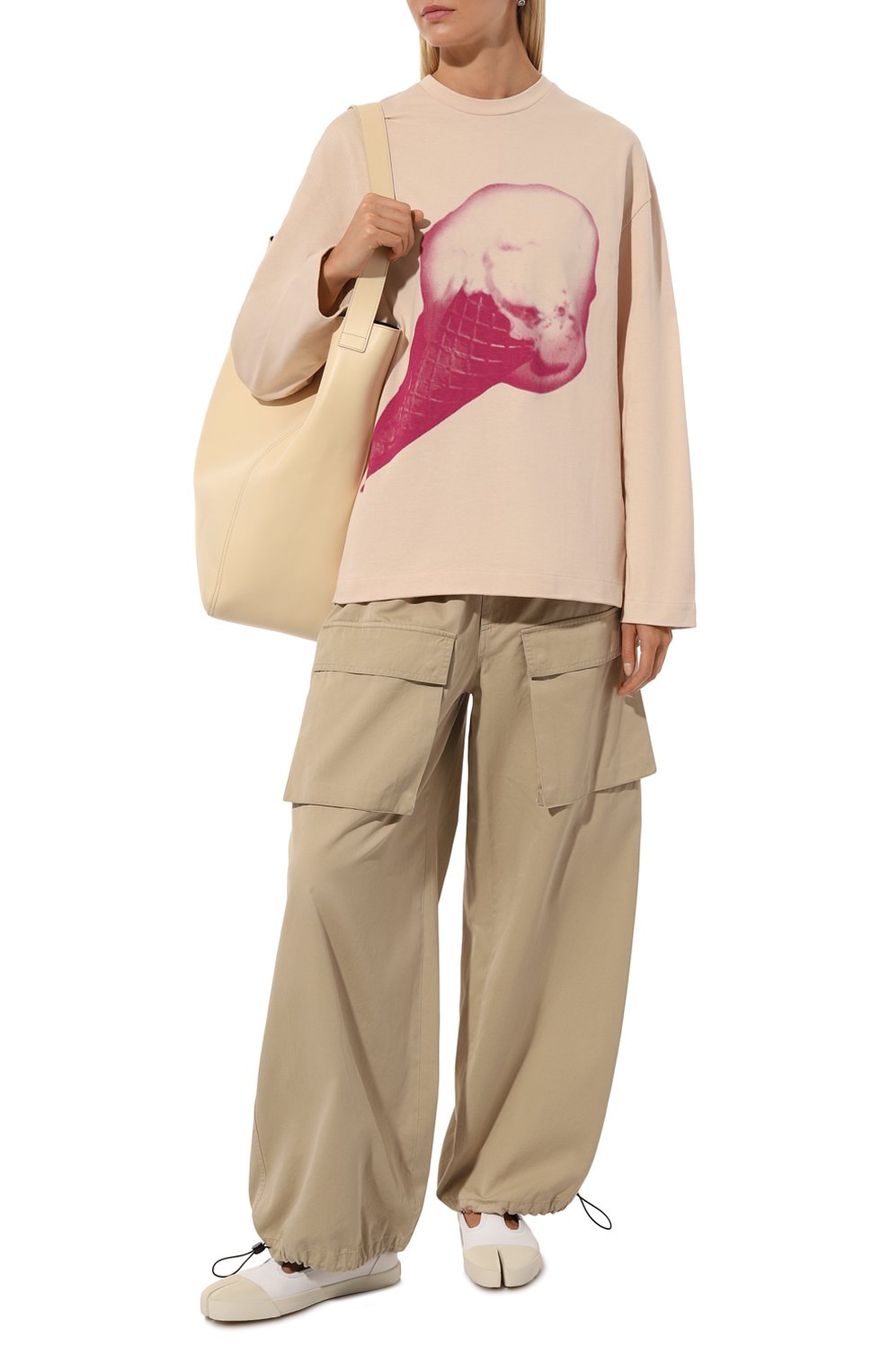 Хлопковый лонгслив JIL SANDER, арт. J03GC0120/J20219, фото 2