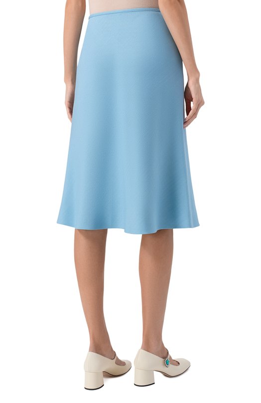 Юбка из вискозы Valentino 7B3RADK0/98T Голубой  7B3RADK0/98T Фото 4