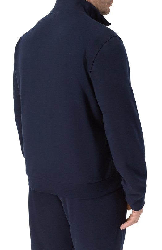 Хлопковая толстовка Canali T0885/MJ02446 Синий  T0885/MJ02446 Фото 4