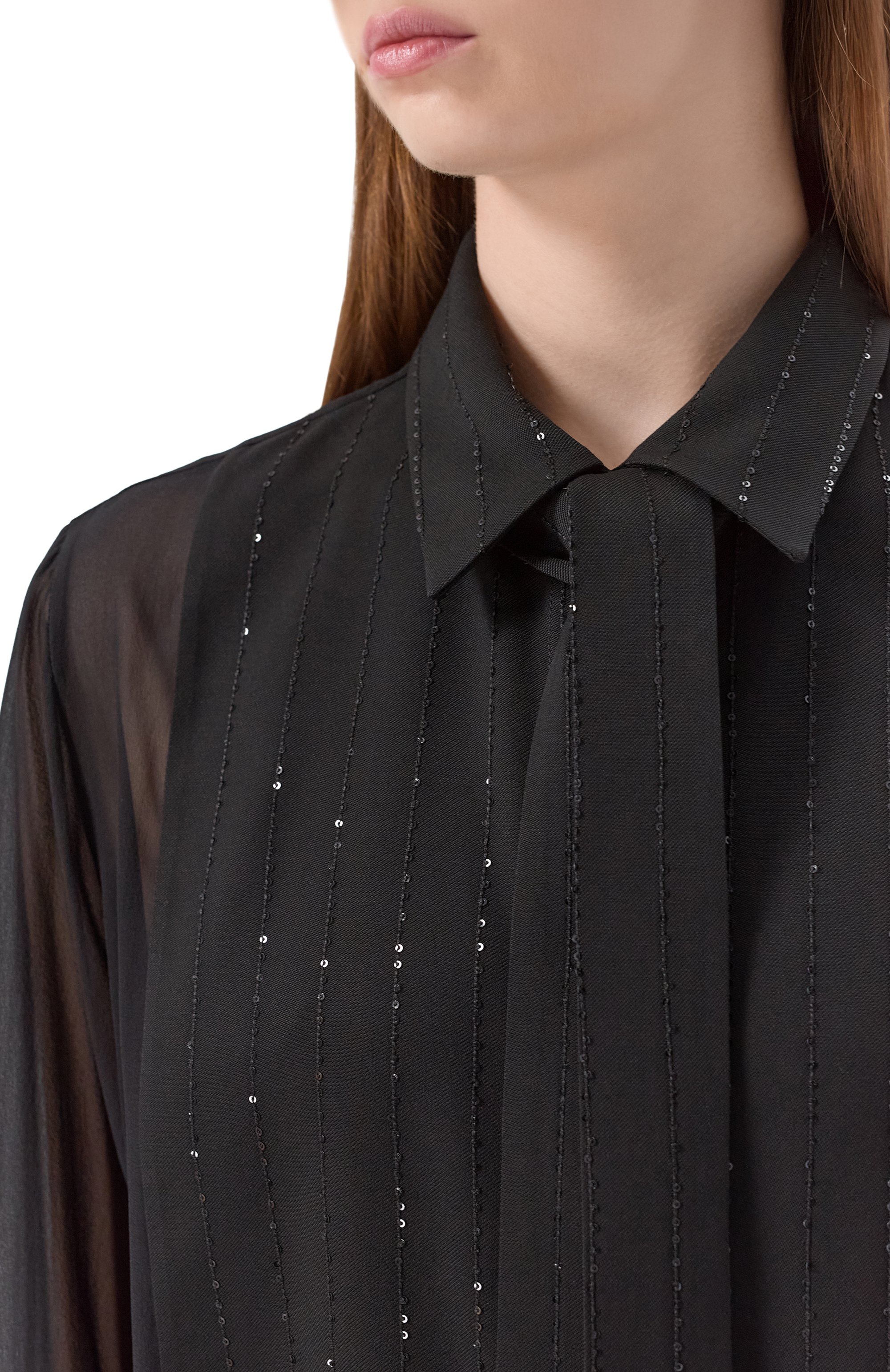 Блузка из вискозы и шелка ELIE SAAB, арт. SH082NP25/CD019, фото 5