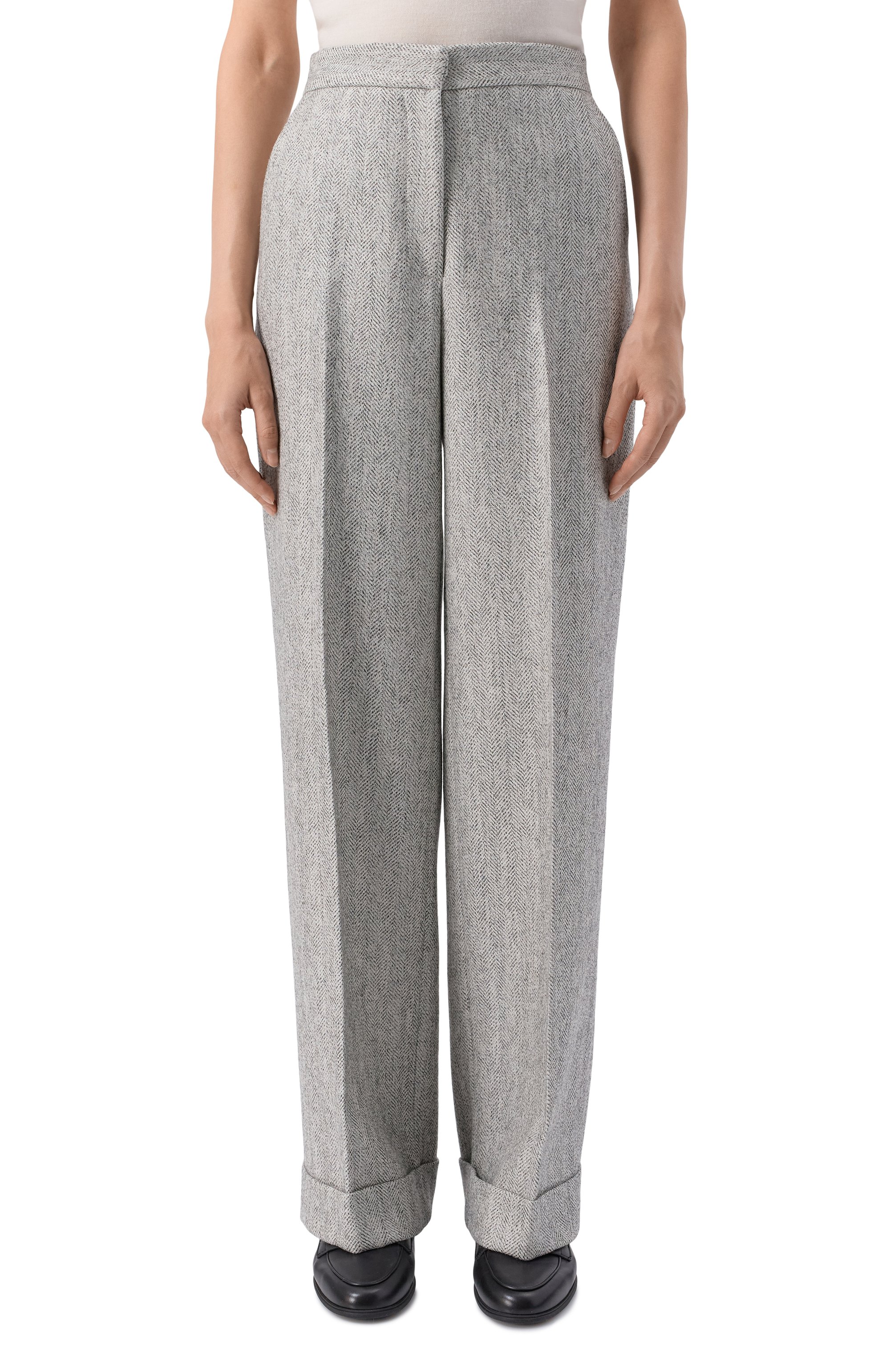 Брюки из шерсти и вискозы ANTONELLI FIRENZE, арт. M8137P/895C, фото 3