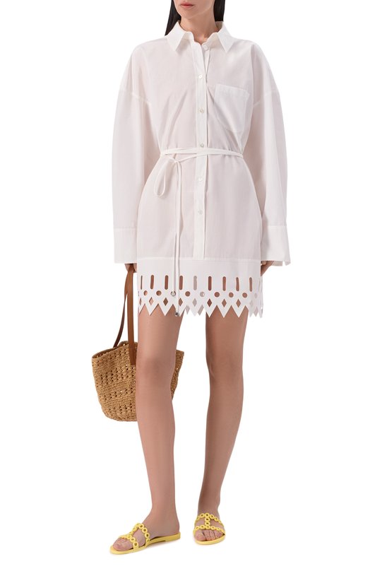 Шлепанцы Infinity Chain Aquazzura ICJFLAS0-JLY-DIS Жёлтый  ICJFLAS0-JLY-DIS Фото 3