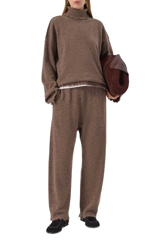 Кашемировый свитер Uma Wang W2 M UK7154 Коричневый  W2 M UK7154 Фото 2