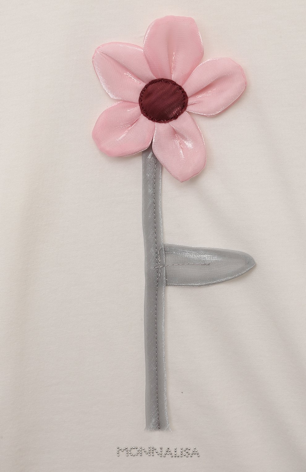 Хлопковый лонгслив MONNALISA, арт. 37D609., фото 3