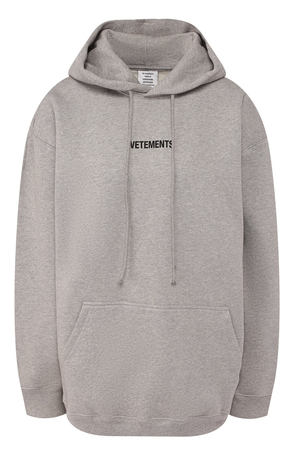 Хлопковое худи VETEMENTS, арт. UAH20TR725/W, фото 1