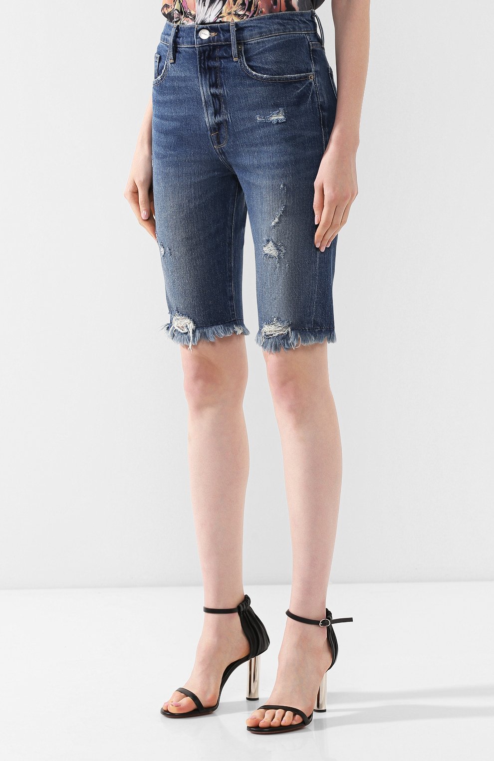 Джинсовые шорты FRAME DENIM, арт. LVBRB439, фото 3
