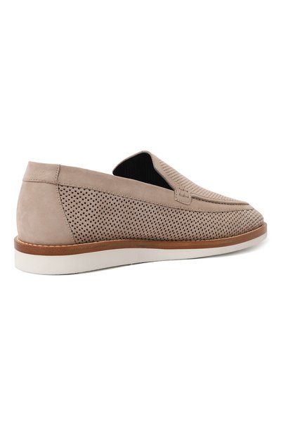 Замшевые лоферы ZILLI светло-бежевого цвета по цене 123000 руб., арт. H0079AM1003VHA001, фото 5 Замшевые лоферы ZILLI, арт. H0079AM1003VHA001, фото 5