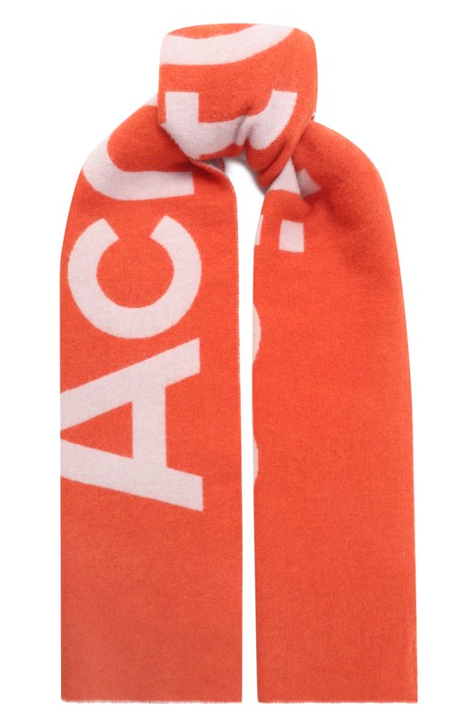 Шерстяной шарф Acne Studios FN-UX-SCAR000155 Оранжевый FN-UX-SCAR000155