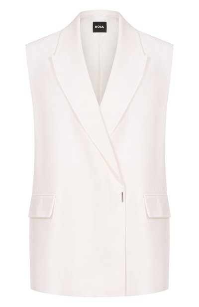 Женский жилет изо льна и вискозы BOSS, арт. 50557435