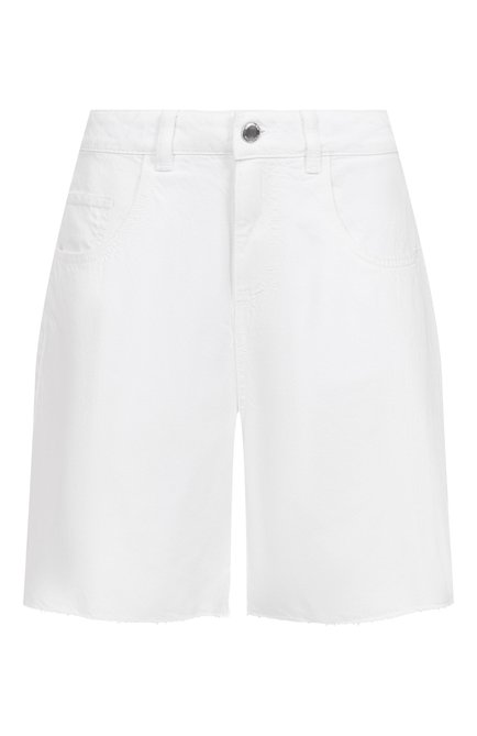 Женские джинсовые шорты ICON DENIM LA белого цвета, арт. LEA | Фото 1 (Драгоценные камни: Проставлено; Длина Ж (юбки, платья, шорты): Мини; Материал внешний: Растительное волокно, Лиоцелл; Материал сплава: Проставлено)