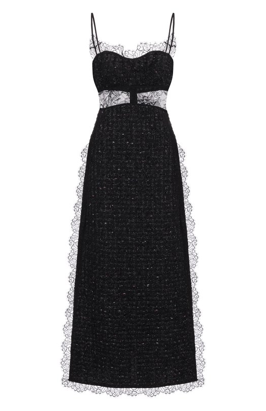 Твидовое платье Giambattista Valli 25FWPVCA5050/24LIN Чёрный 25FWPVCA5050/24LIN