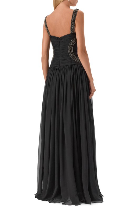 Шелковое платье Zuhair Murad PDR25005/CHSI028 Чёрный  PDR25005/CHSI028 Фото 3
