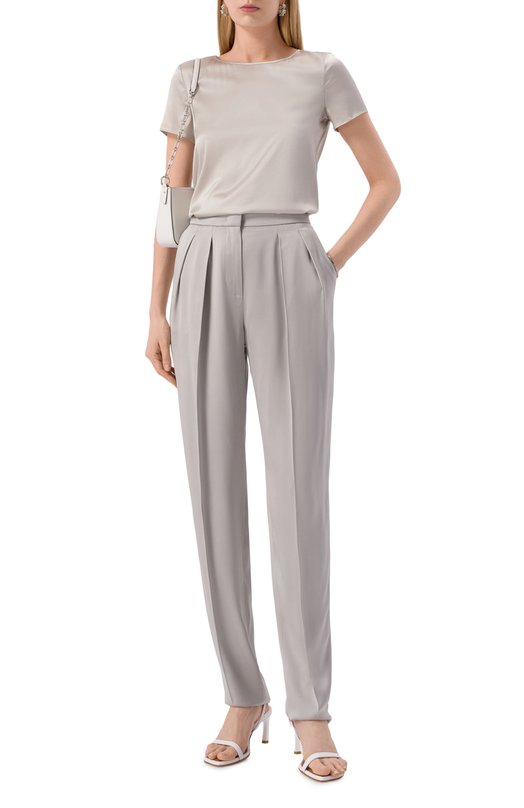 Атласный топ Emporio Armani 8N2K15/2NXXZ Серый  8N2K15/2NXXZ Фото 2