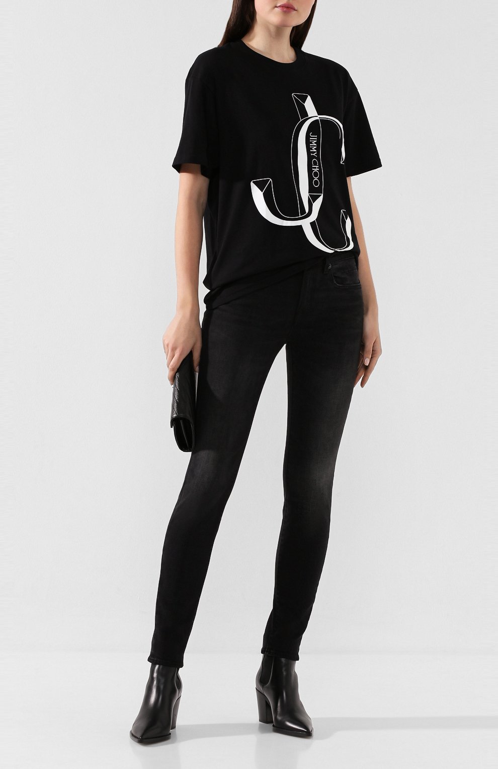 Хлопковая футболка JIMMY CHOO, арт. JC-TEE/S006, фото 2