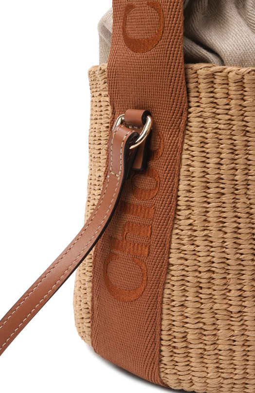 Сумка Chloé x Mifuko Woody small Chloé CHC23AS381L18 Бежевый  CHC23AS381L18 Фото 6