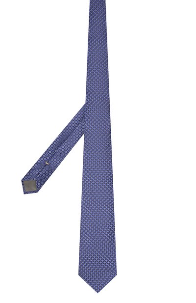 Шелковый галстук CANALI синего цвета по цене 8620 руб., арт. 18/HJ02305, фото 2 Шелковый галстук CANALI, арт. 18/HJ02305, фото 2