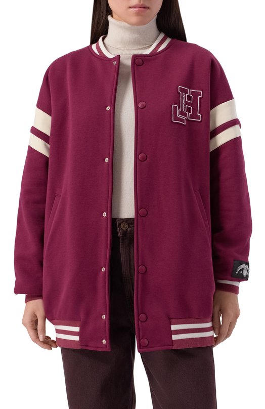 Хлопковый бомбер HINNOMINATE HMABW02071 Бордовый  HMABW02071 Фото 3