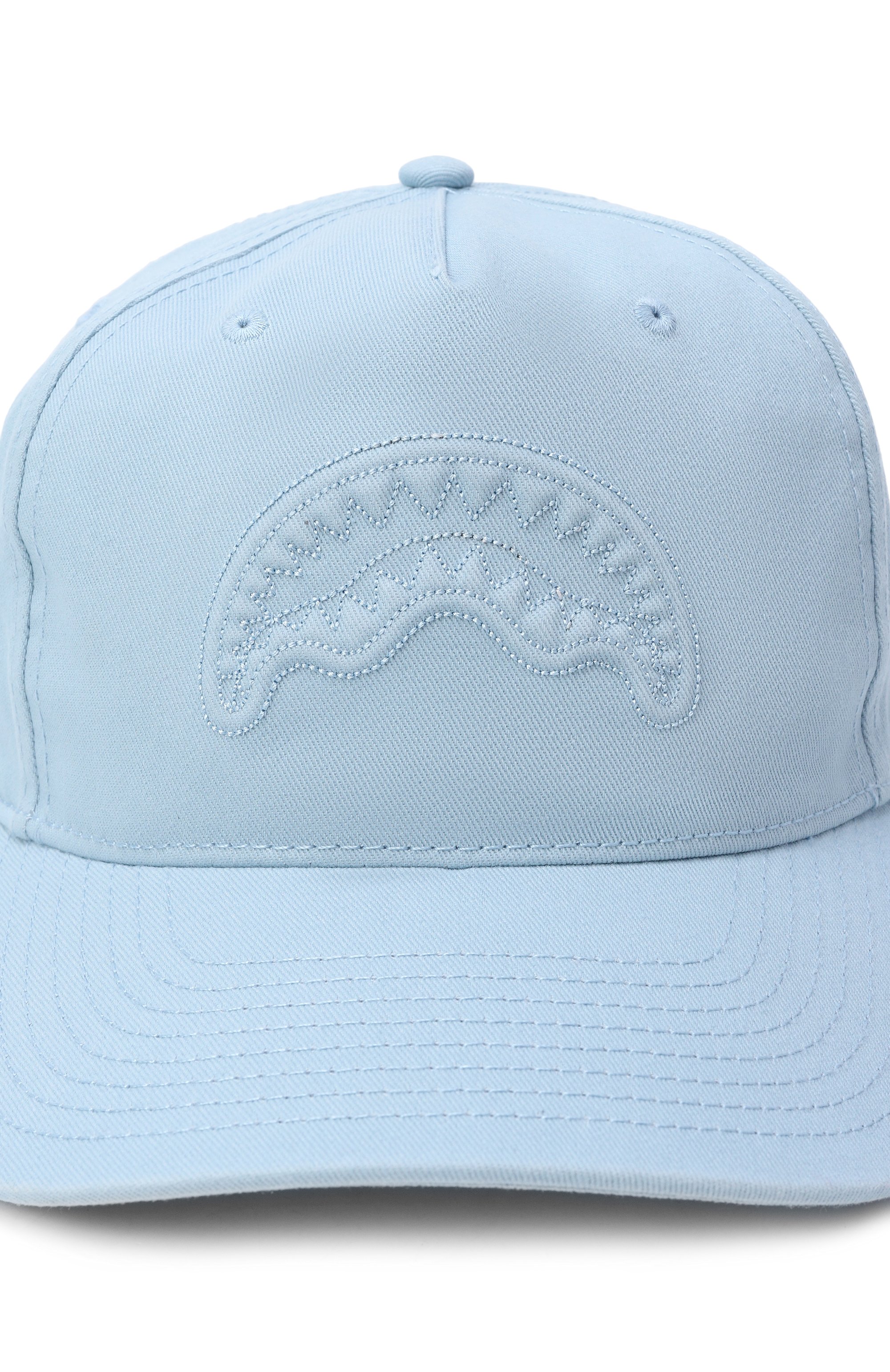 Хлопковая бейсболка SPRAYGROUND, арт. SP15044BLUE/DENIM SILVER DRIP CAP BLUE, фото 3