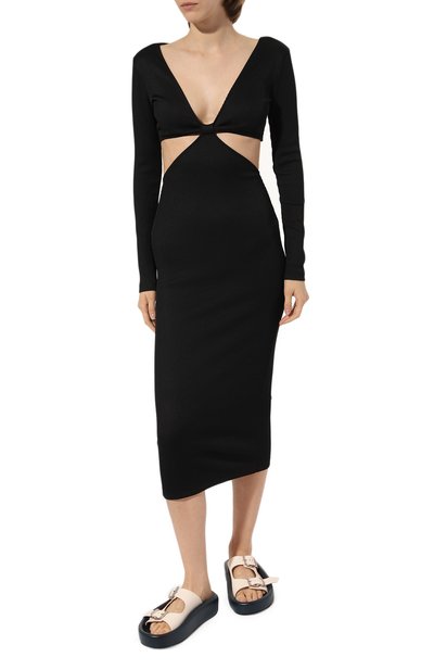 Платье HUGO черного цвета по цене 22800 руб., арт. 50495134, фото 3 Платье HUGO, арт. 50495134, фото 3