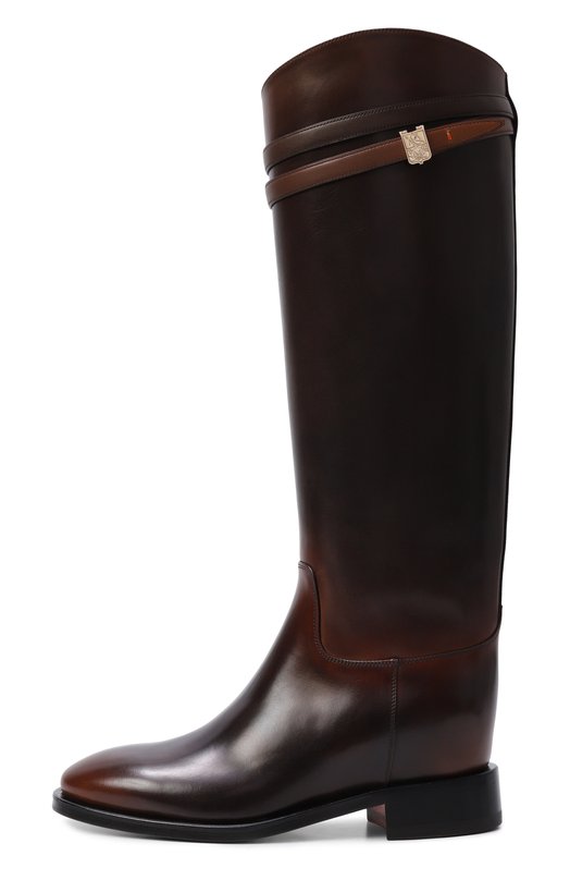 Кожаные сапоги Santoni WSHG71955BYTNHYT Коричневый  WSHG71955BYTNHYT Фото 4