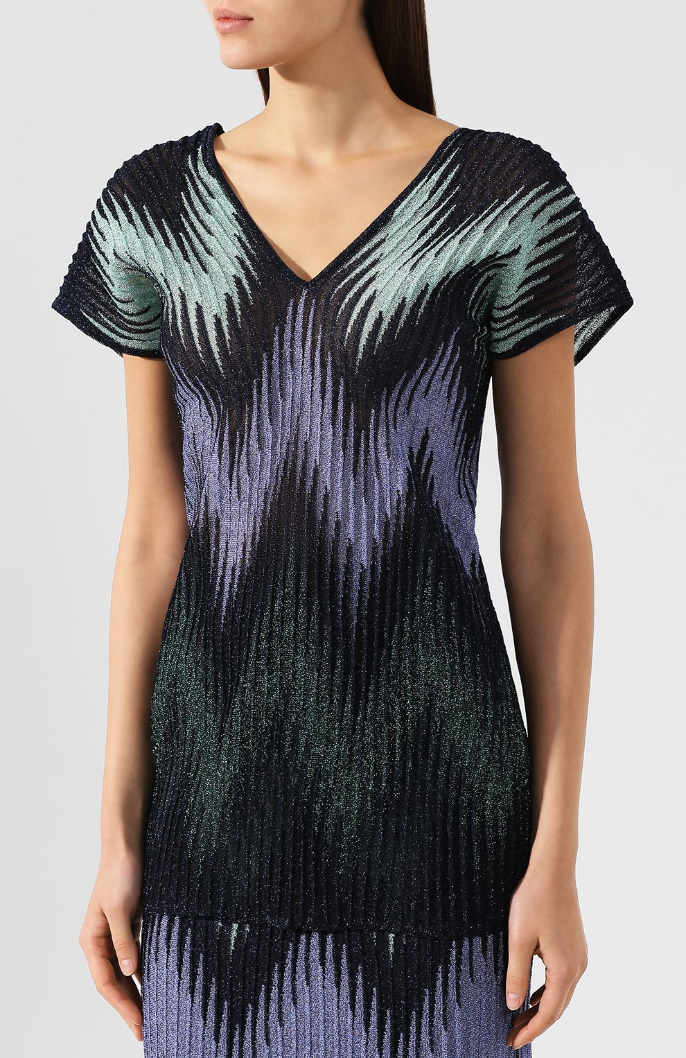 Топ M MISSONI синего цвета по цене 46450 руб., арт. 2DN00067/2K001A, фото 3 Топ M MISSONI, арт. 2DN00067/2K001A, фото 3