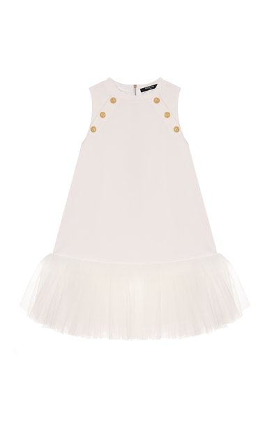 Платье из вискозы BALMAIN, арт. BX1D42