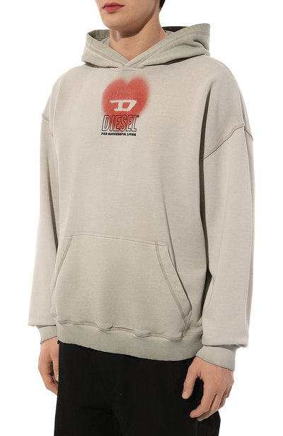 Хлопковое худи DIESEL, арт. A13396/0IMAK, фото 3
