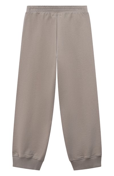 Хлопковые джоггеры MM6 серого цвета по цене 17300 руб., арт. M61000/MM02X, фото 2 Хлопковые джоггеры MM6, арт. M61000/MM02X, фото 2