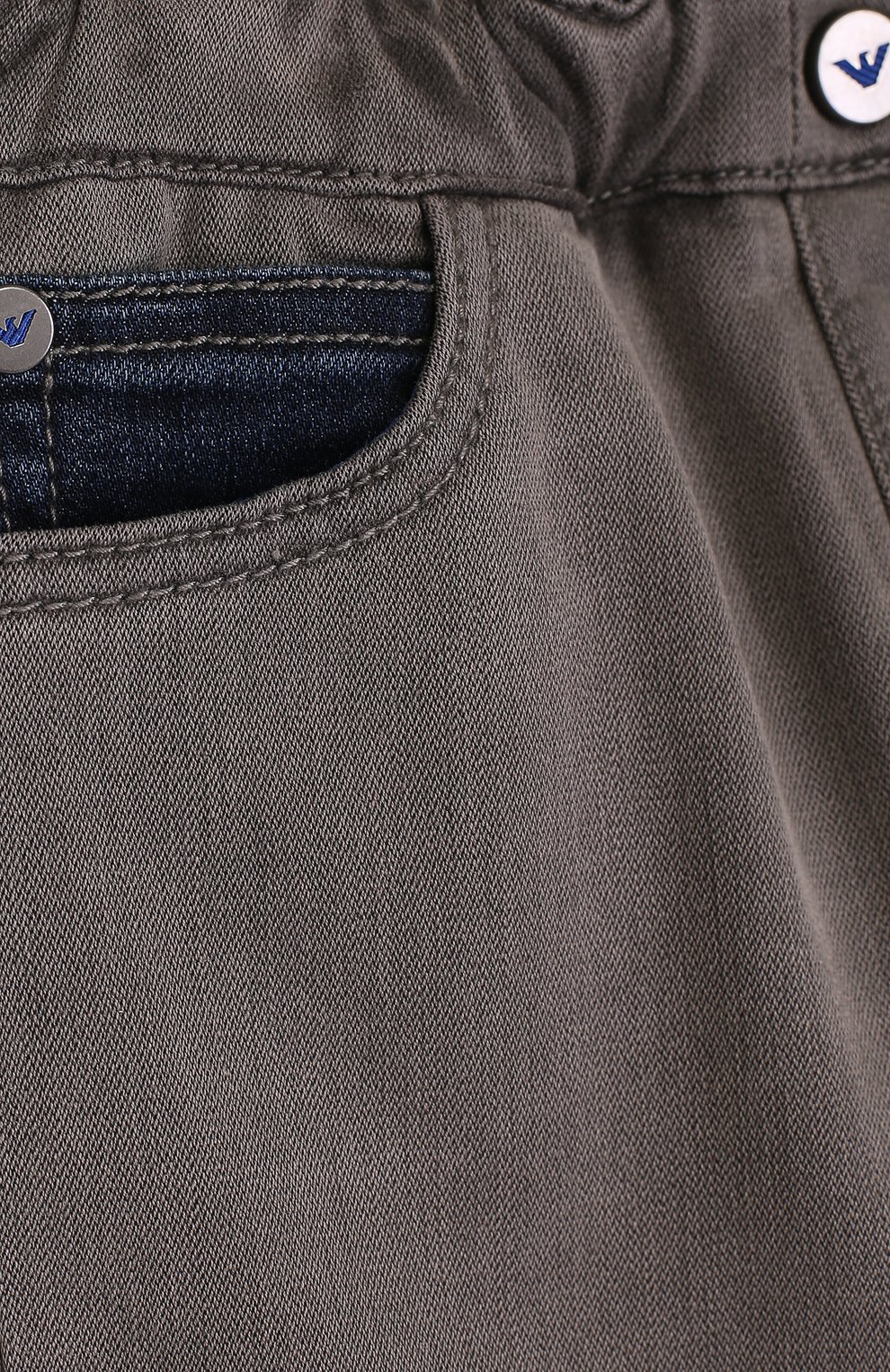 Джинсы с эластичным поясом и манжетами ARMANI JUNIOR, арт. 6YHJ12/4DEDZ, фото 3