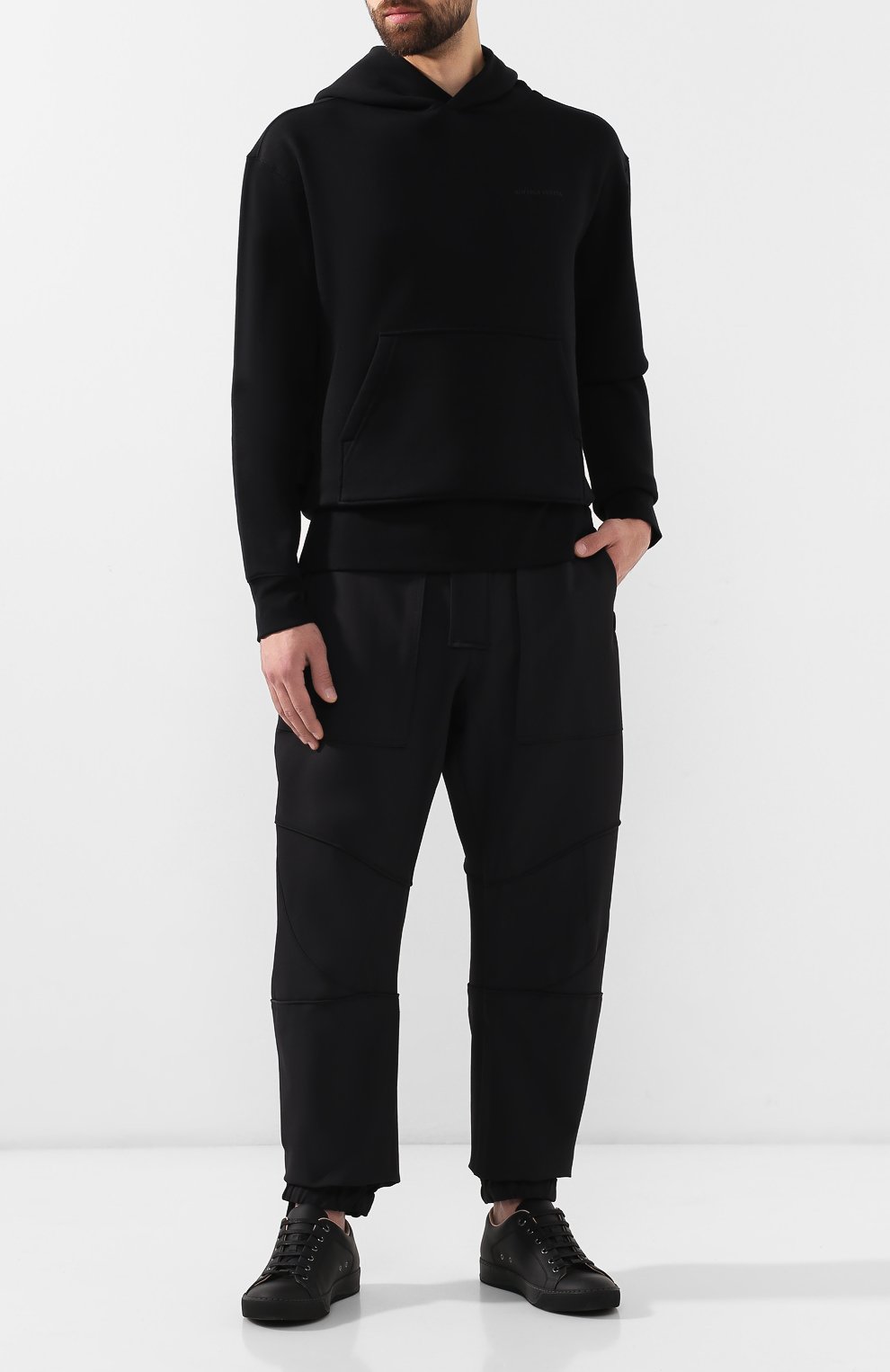 Хлопковое худи BOTTEGA VENETA черного цвета по цене 106000 руб., арт. 576777/VA8W0, фото 2 Хлопковое худи BOTTEGA VENETA, арт. 576777/VA8W0, фото 2