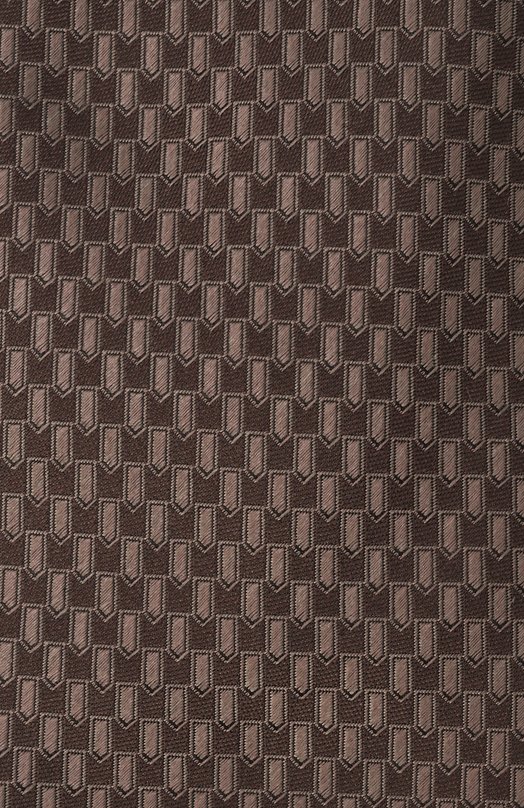 Шелковый галстук Canali 18/HJ04354 Коричневый  18/HJ04354 Фото 4