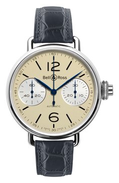 Мужские часы chronographe monopoussoir ivory BELL & ROSS бесцветного цвета, арт. BRWW1-MONO-IVO/SCR | Фото 1 (Механизм: Автомат; Материал корпуса: Сталь; Региональные ограничения белый список (Axapta Mercury): Не проставлено; Нос: Не проставлено; Ограничения доставки: m-style)