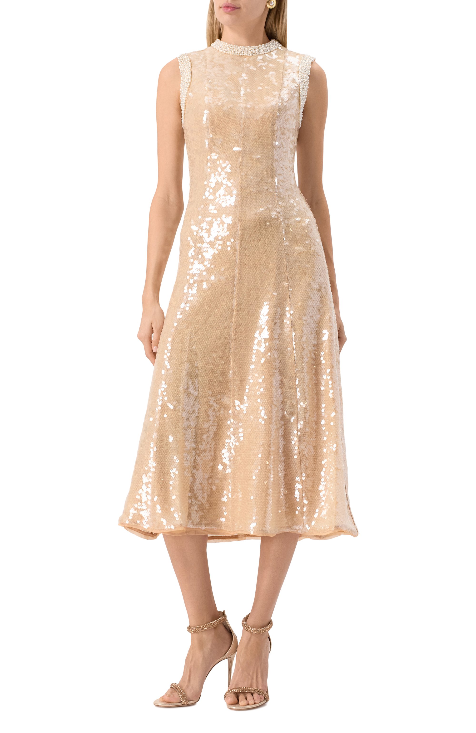 Платье с отделкой пайетками SELF-PORTRAIT, арт. RS25-114M-BG, фото 2