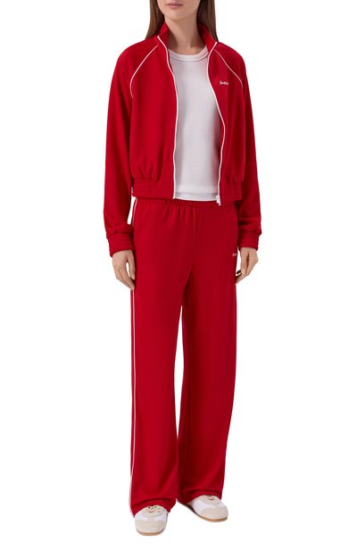 Брюки SPORTY AND RICH красного цвета по цене 35750 руб., арт. PA054710326RE33, фото 2 Брюки SPORTY AND RICH, арт. PA054710326RE33, фото 2