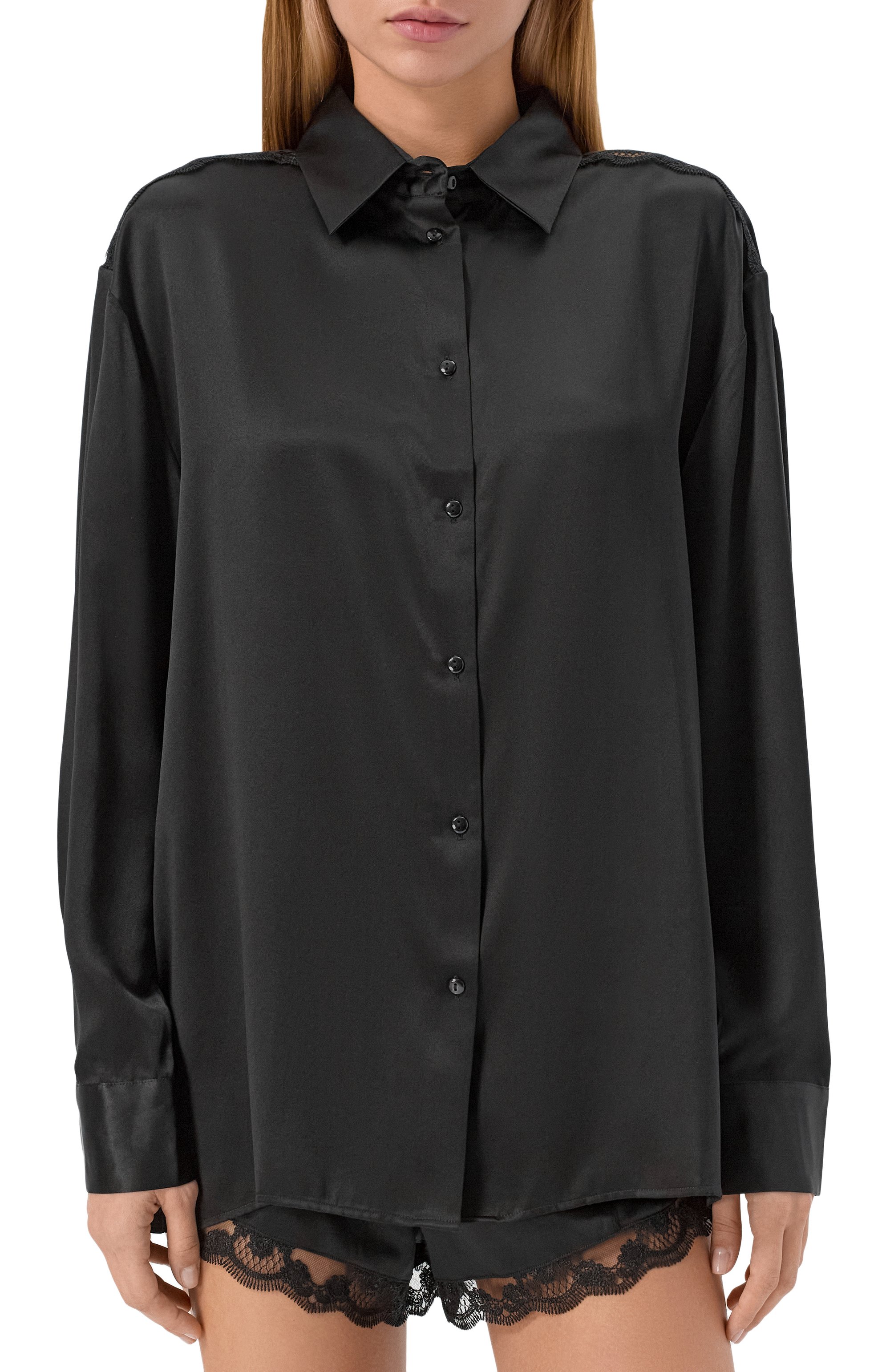 Шелковая рубашка SIMONE PERELE, арт. 1F8957, фото 3