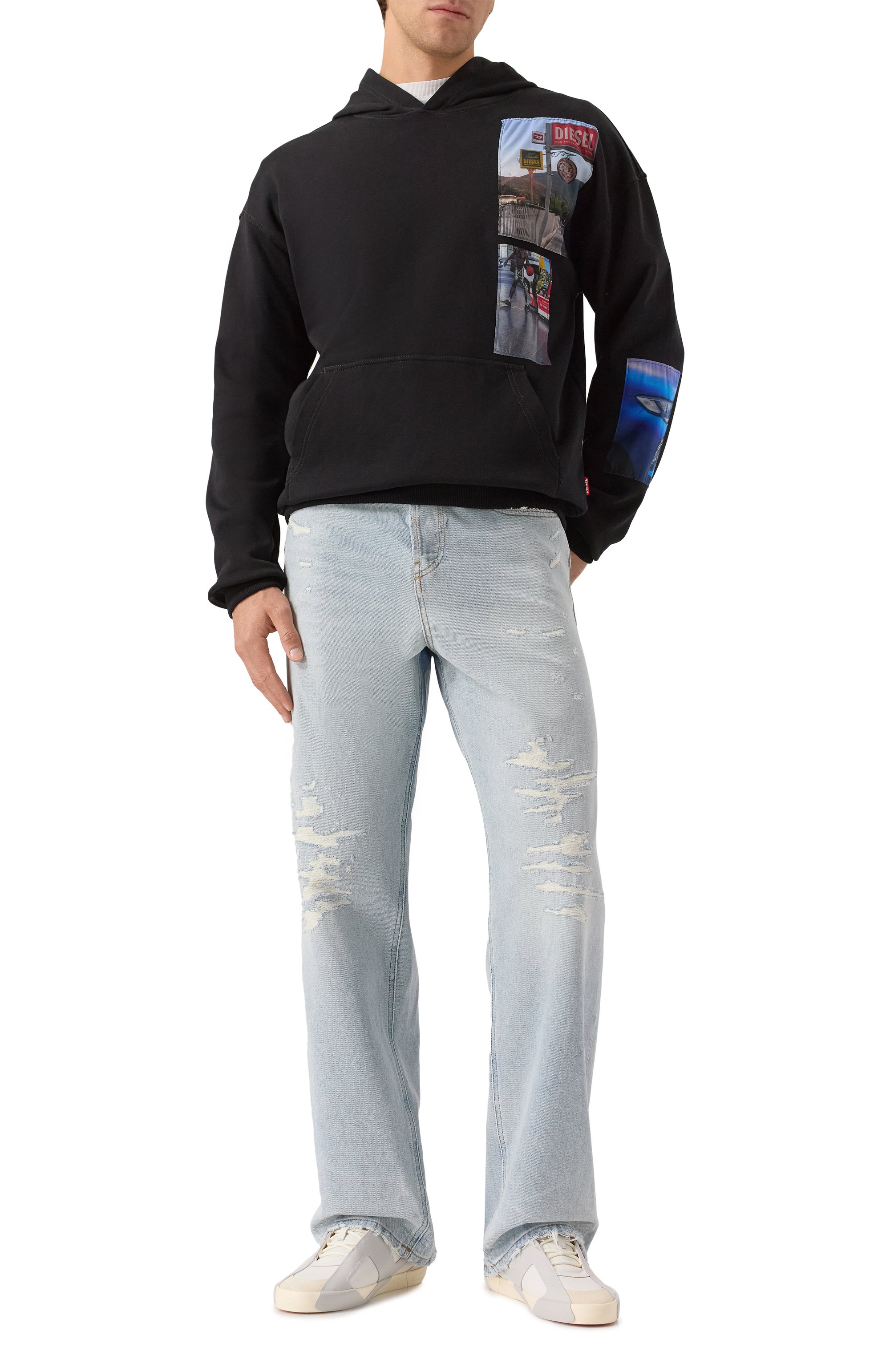 Хлопковое худи DIESEL, арт. A19642/0BMBJ, фото 2