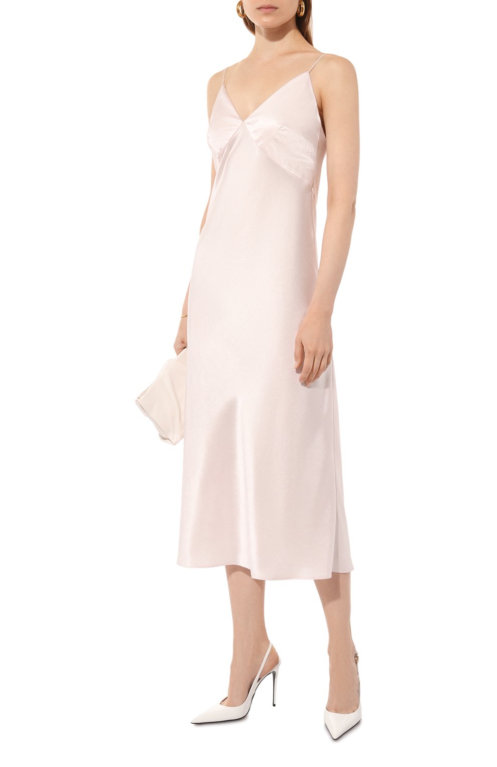 Атласное платье SASHA KIM светло-розового цвета по цене 44000 руб., арт. УТ-00001615, фото 2 Атласное платье SASHA KIM, арт. УТ-00001615, фото 2