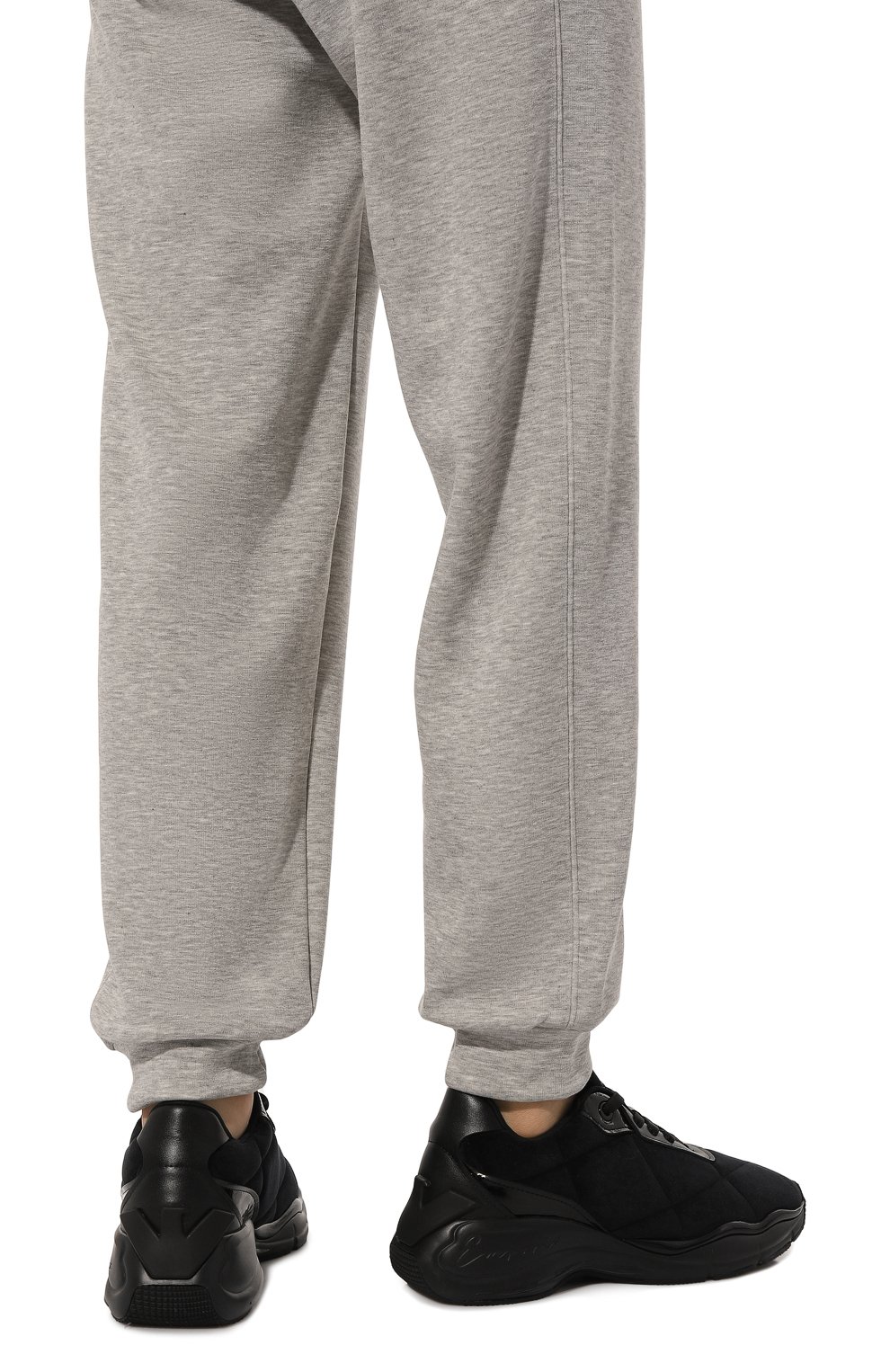 Текстильные кроссовки EMPORIO ARMANI черного цвета по цене 43200 руб., арт. X3X217/XR218, фото 3 Текстильные кроссовки EMPORIO ARMANI, арт. X3X217/XR218, фото 3