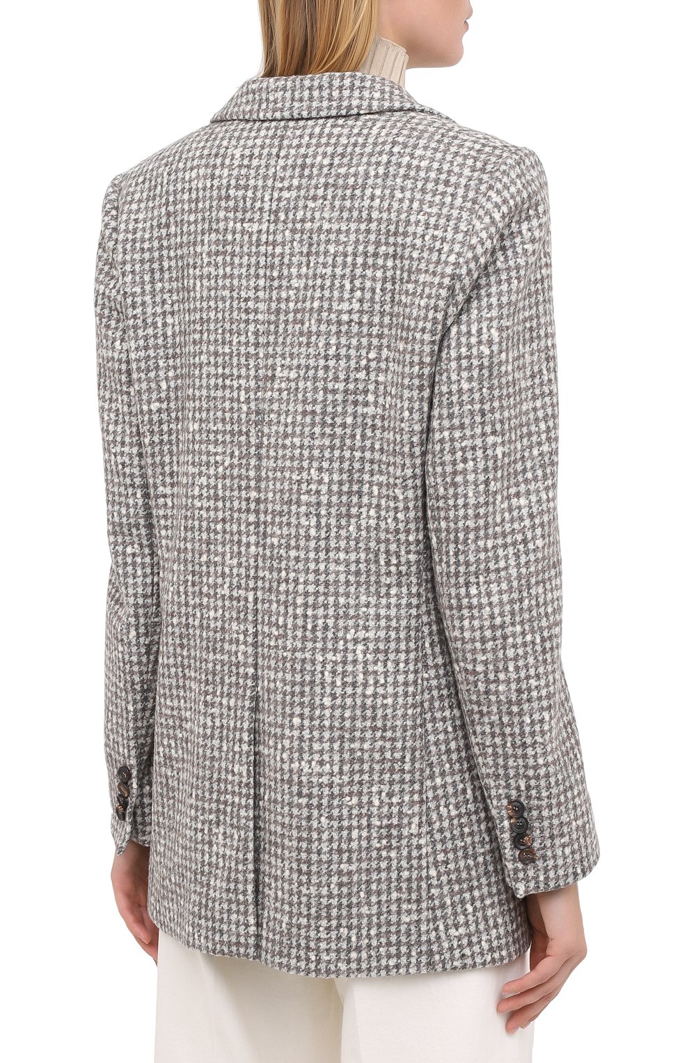 Шерстяной жакет KITON серого цвета по цене 334000 руб., арт. D48523K05T24, фото 5 Шерстяной жакет KITON, арт. D48523K05T24, фото 5
