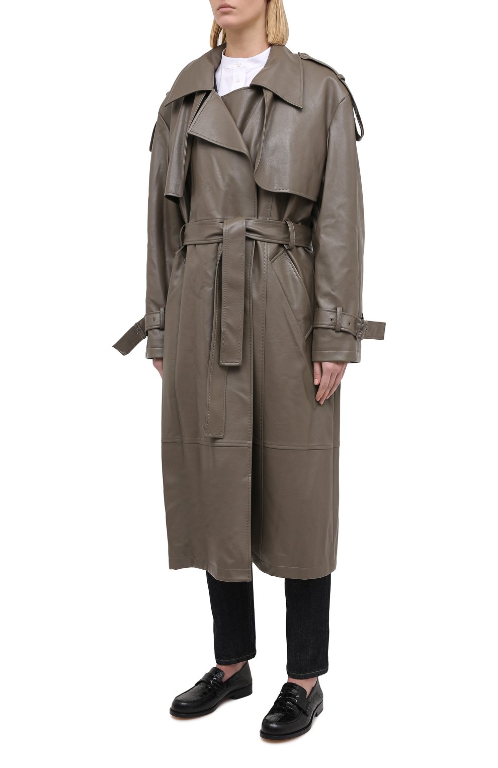 Тренч LOW CLASSIC хаки цвета по цене 51850 руб., арт. L0W20FW_CT16KH, фото 3 Тренч LOW CLASSIC, арт. L0W20FW_CT16KH, фото 3