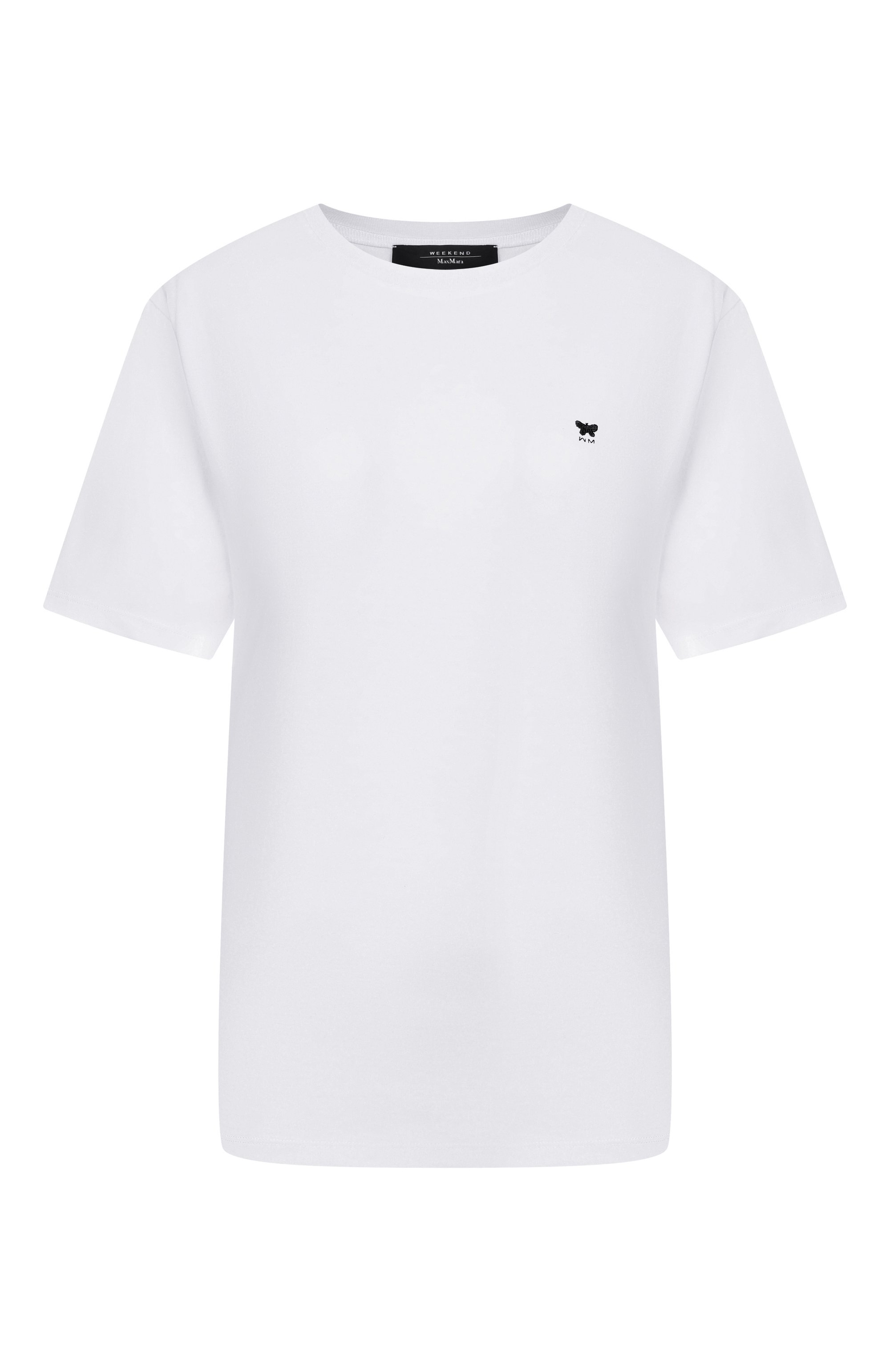 Хлопковая футболка WEEKEND MAX MARA белого цвета по цене 10450 руб., арт. WKDVENAC0, фото 1 Хлопковая футболка WEEKEND MAX MARA, арт. WKDVENAC0, фото 1