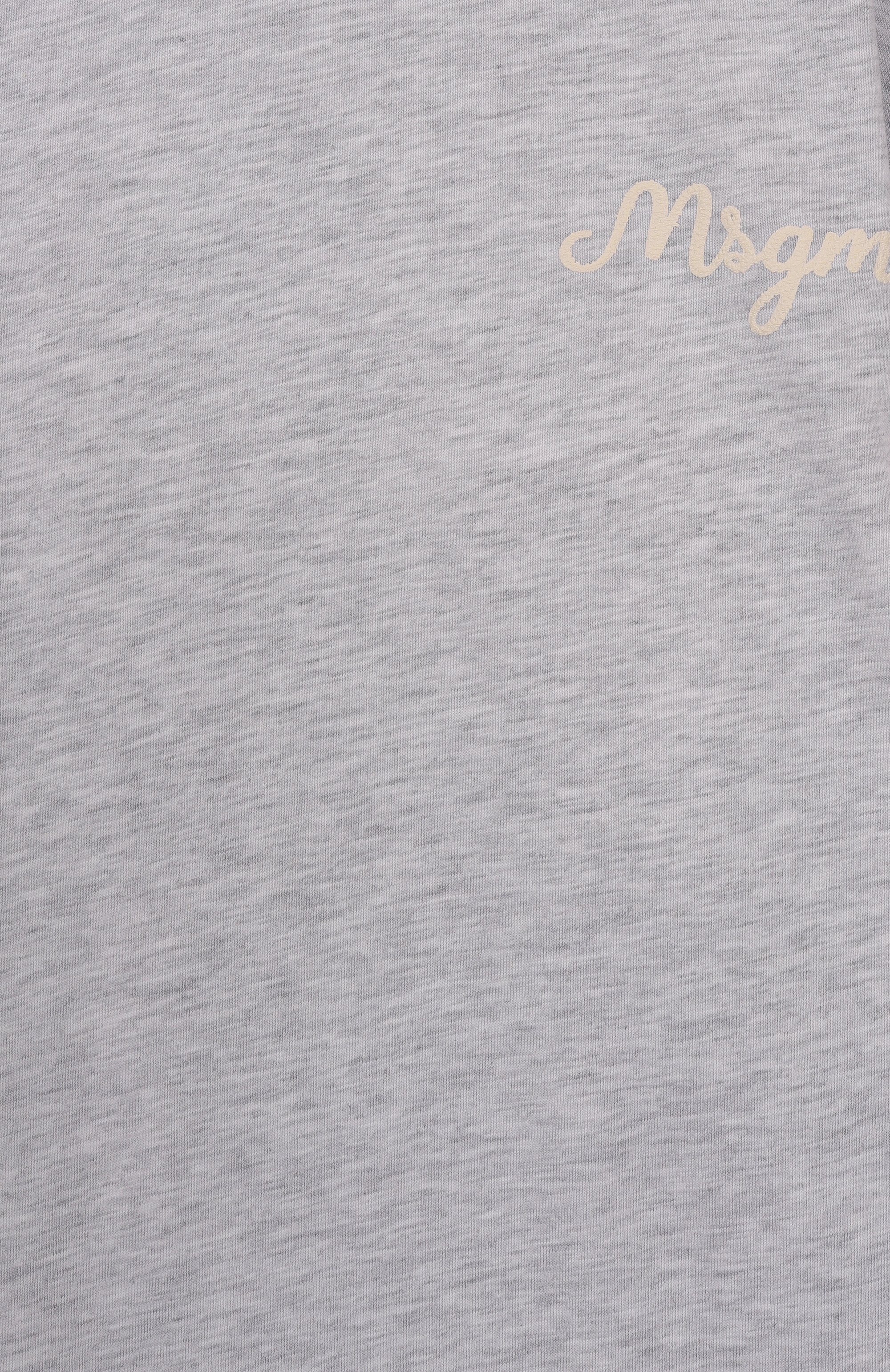 Хлопковый лонгслив MSGM KIDS светло-серого цвета по цене 10950 руб., арт. F5MSJBTH257, фото 3 Хлопковый лонгслив MSGM KIDS, арт. F5MSJBTH257, фото 3