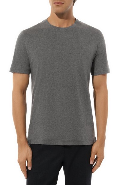 Футболка из хлопка и кашемира CAPOBIANCO, арт. 17M660.WS00., фото 3