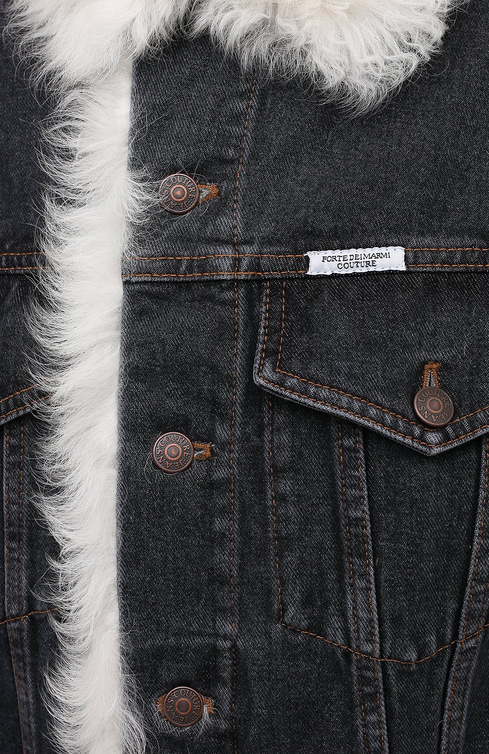 Джинсовая куртка с меховой подкладкой FORTE DEI MARMI COUTURE, арт. FC-FW18-88, фото 6